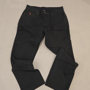 Polo Ralph Lauren Hampton Jeans Men's 34x30 Black Straight Fit Denim